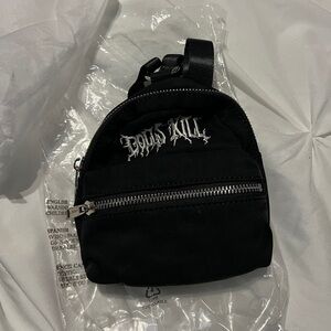 Dolls Kill Black Mini Backpack exclusive